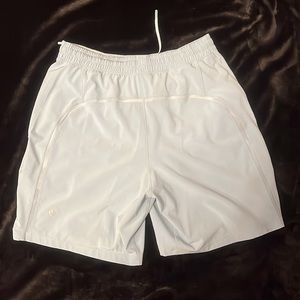 Lululemon Lined Pace Breaker 7” inseam shorts light blue